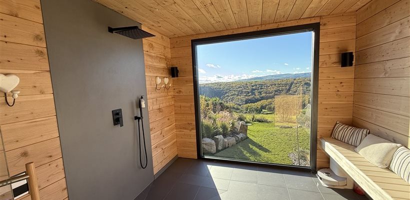 Le sauna avec une vue imprenable 